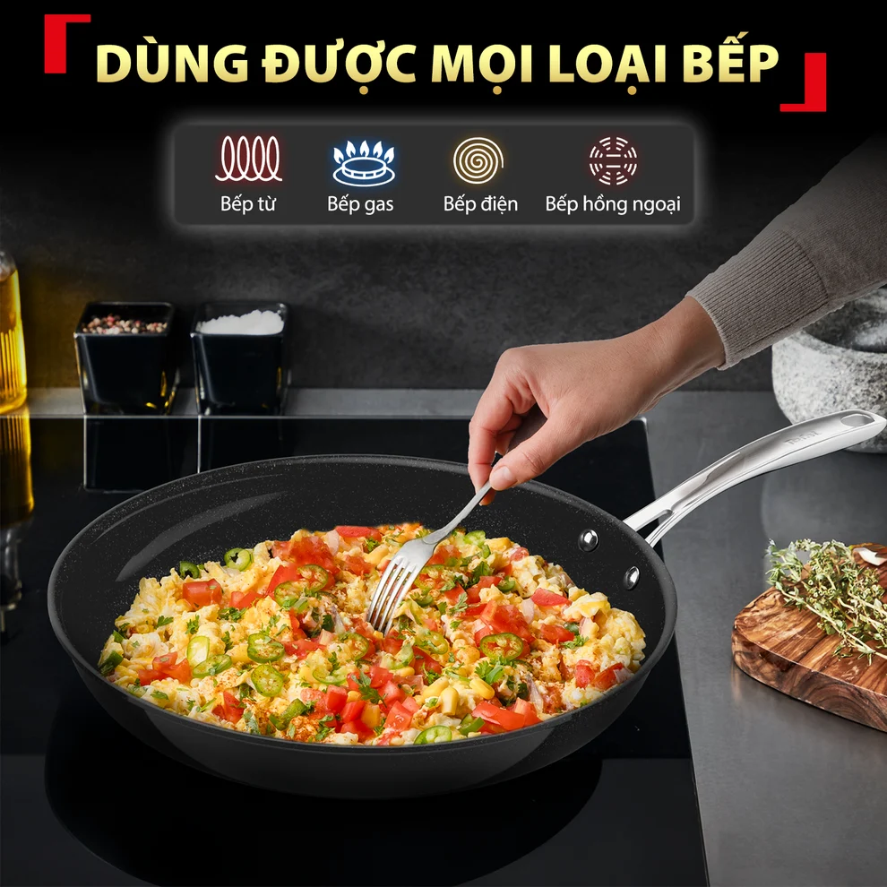 Chảo Chiên Ceramic Cao Cấp Tefal EXCELLENCE+ CERAMIC G2150623 28cm 2