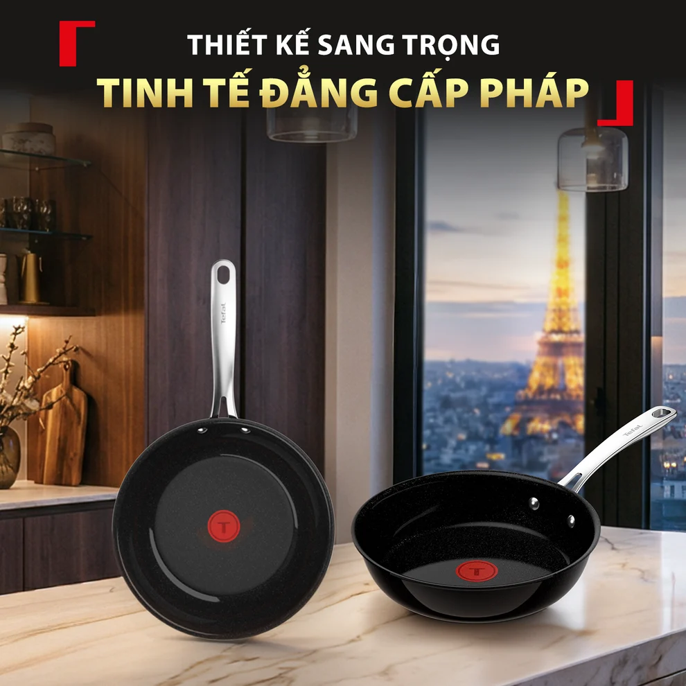 Chảo Xào Ceramic Cao Cấp Tefal EXCELLENCE+ CERAMIC G2151902 28cm 5