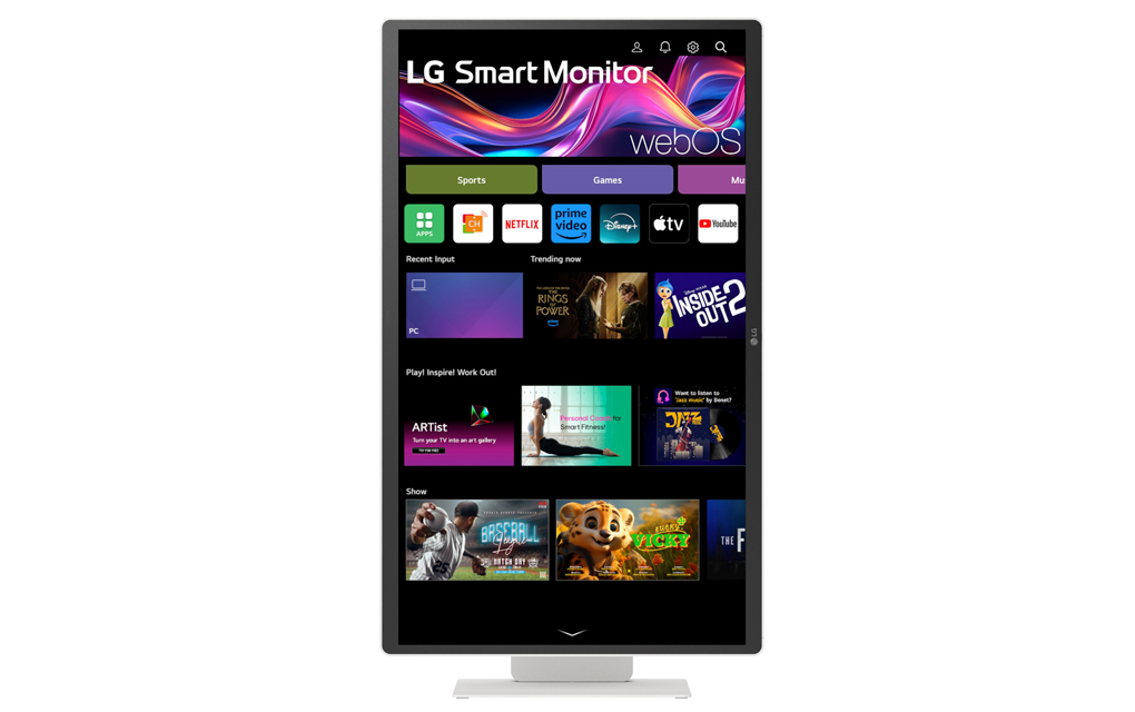 Màn Hình Giải Trí Di Động 32 Inch 32U889SA-W LG Smart Monitor Swing 1
