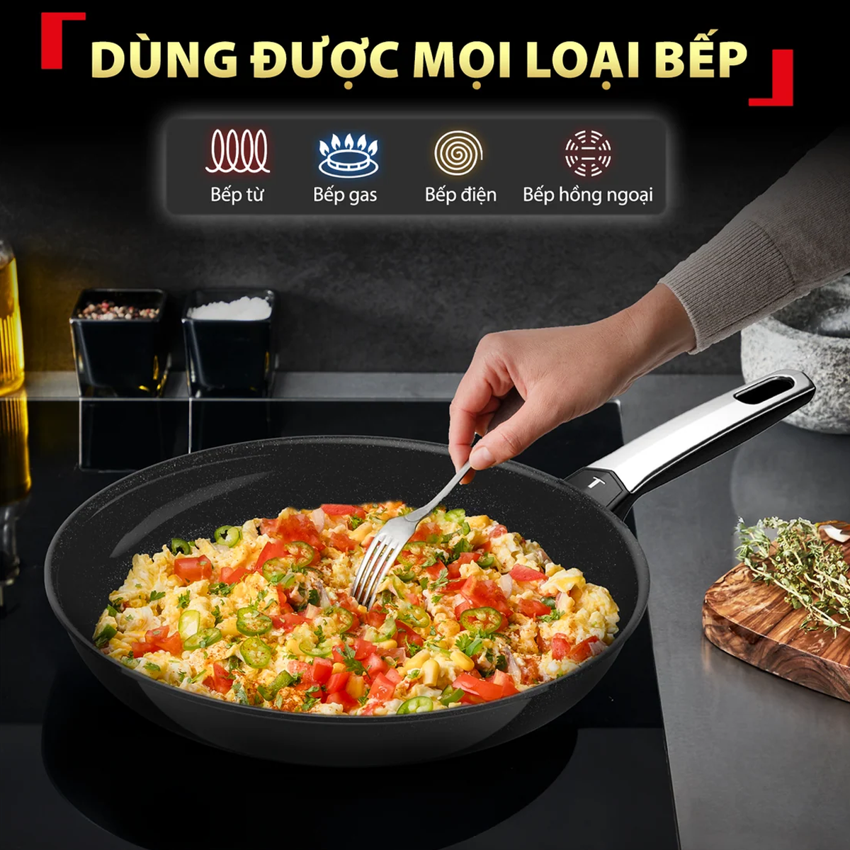 Chảo Chiên Cao Cấp Tefal Excellence Fusion G3380202 20cm 6