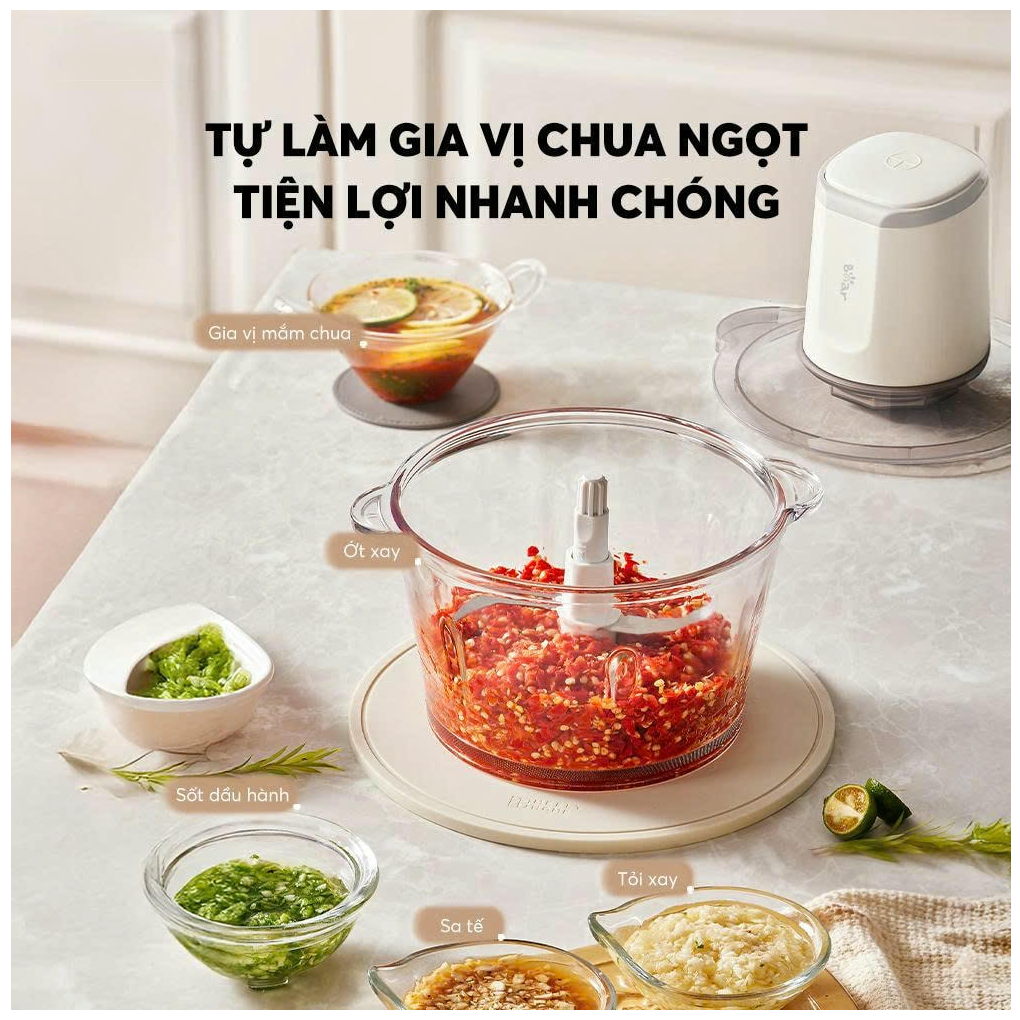 Máy Xay Thịt Bear CH-5H03P36 1.8 Lít 3
