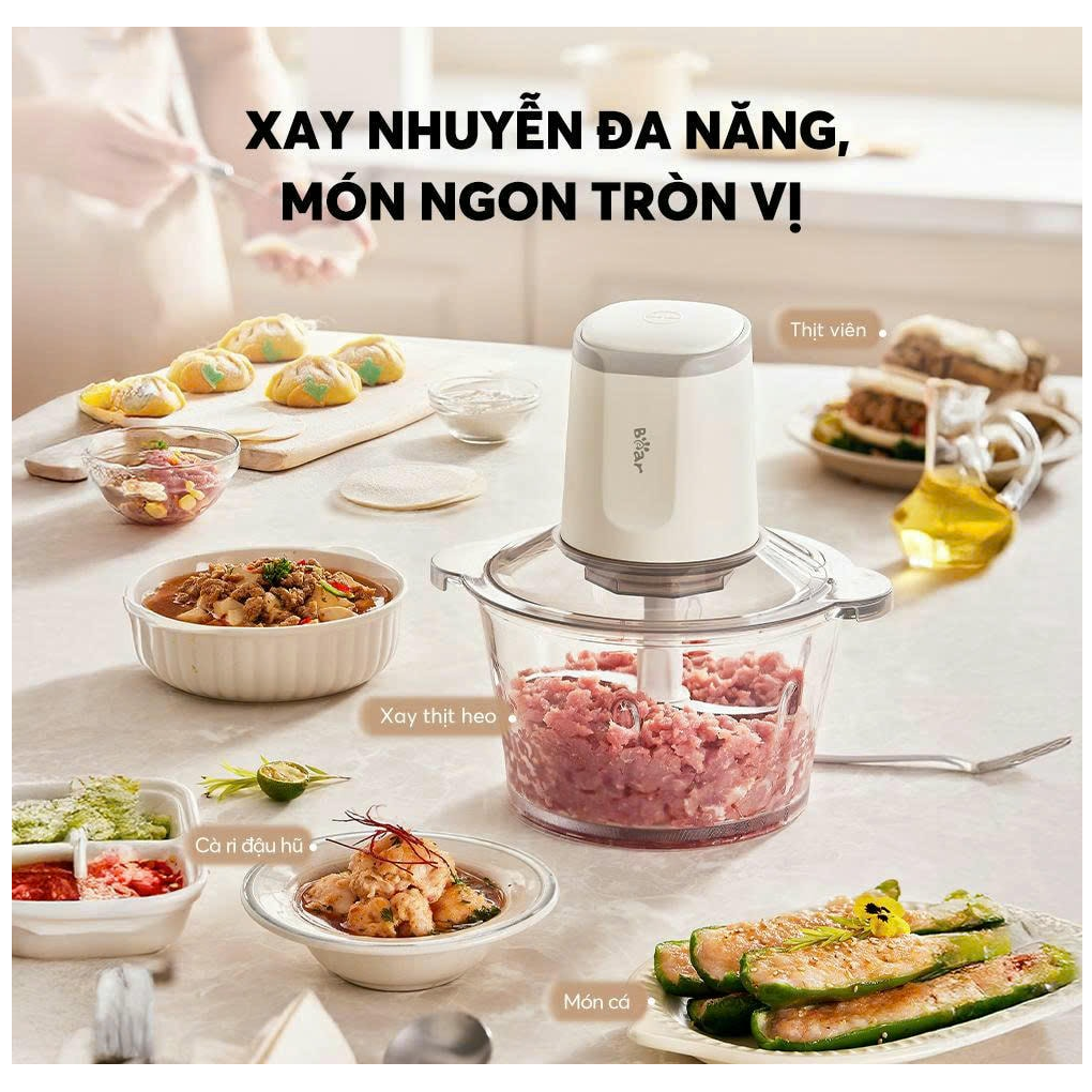 Máy Xay Thịt Bear CH-5H03P36 1.8 Lít 4