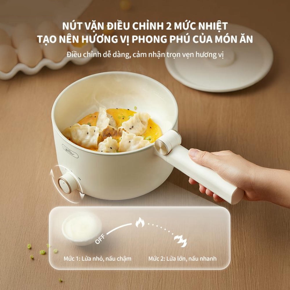 Nồi Lẩu Điện Đa Năng Gấp Gọn Bear MC-4H16G 1.6 Lít 11