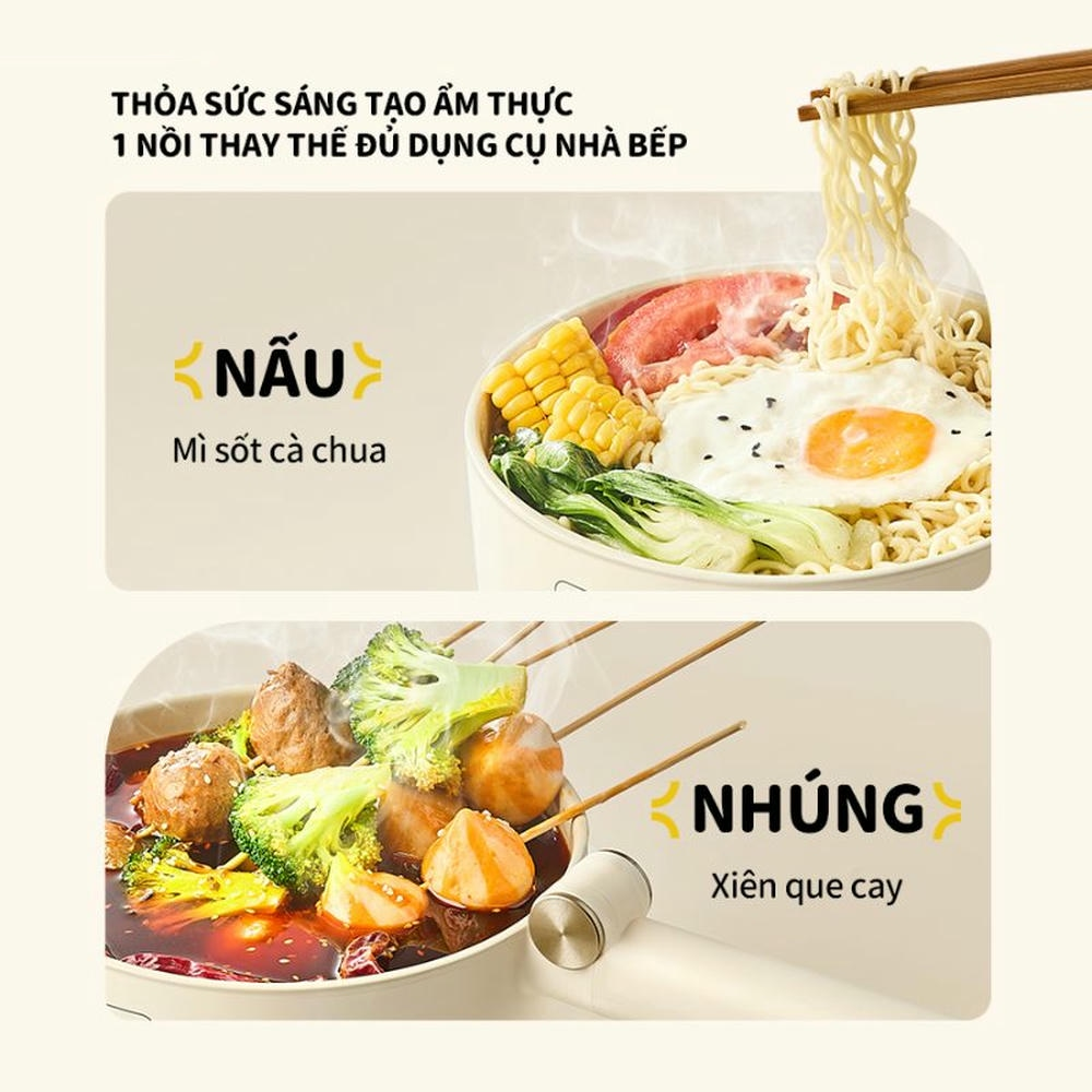 Nồi Lẩu Điện Đa Năng Gấp Gọn Bear MC-4H16G 1.6 Lít 5