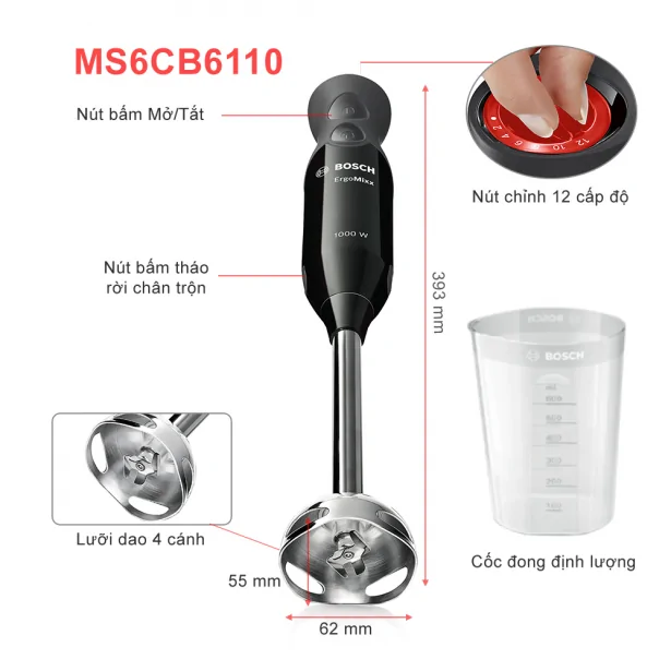 Máy Xay Cầm Tay Bosch MS6CB6110