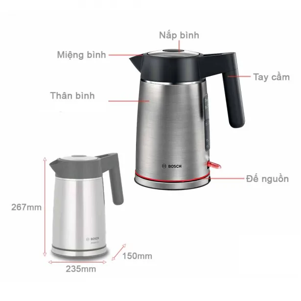 Ấm Đun Siêu Tốc Bosch TWK6M480