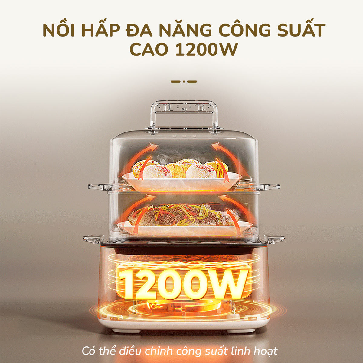 Nồi Lẩu Hấp Đa Năng Unie UE668 10 Lít 3