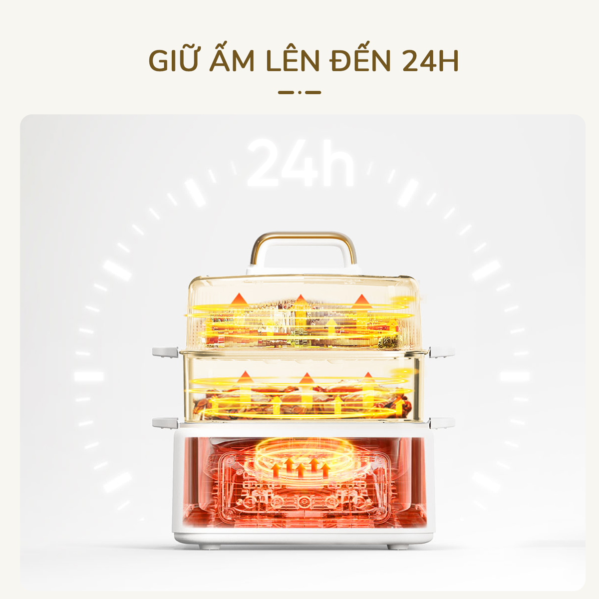 Nồi Lẩu Hấp Đa Năng Unie UE668 10 Lít 8