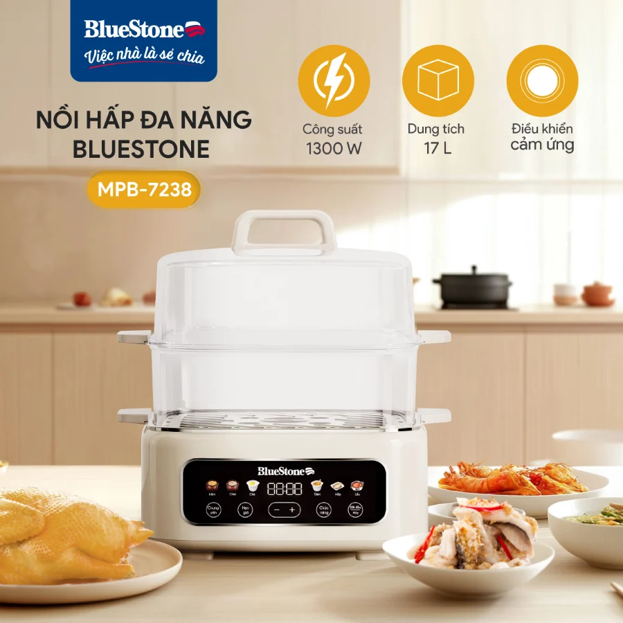 Nồi Hấp Đa Năng BlueStone MPB-7238 17 Lít 2