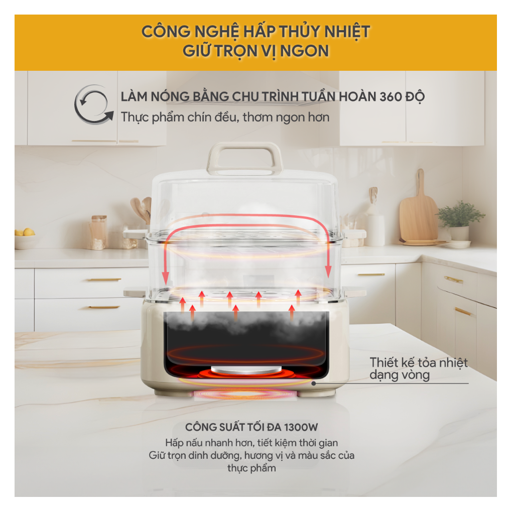 Nồi Hấp Đa Năng BlueStone MPB-7238 17 Lít 4