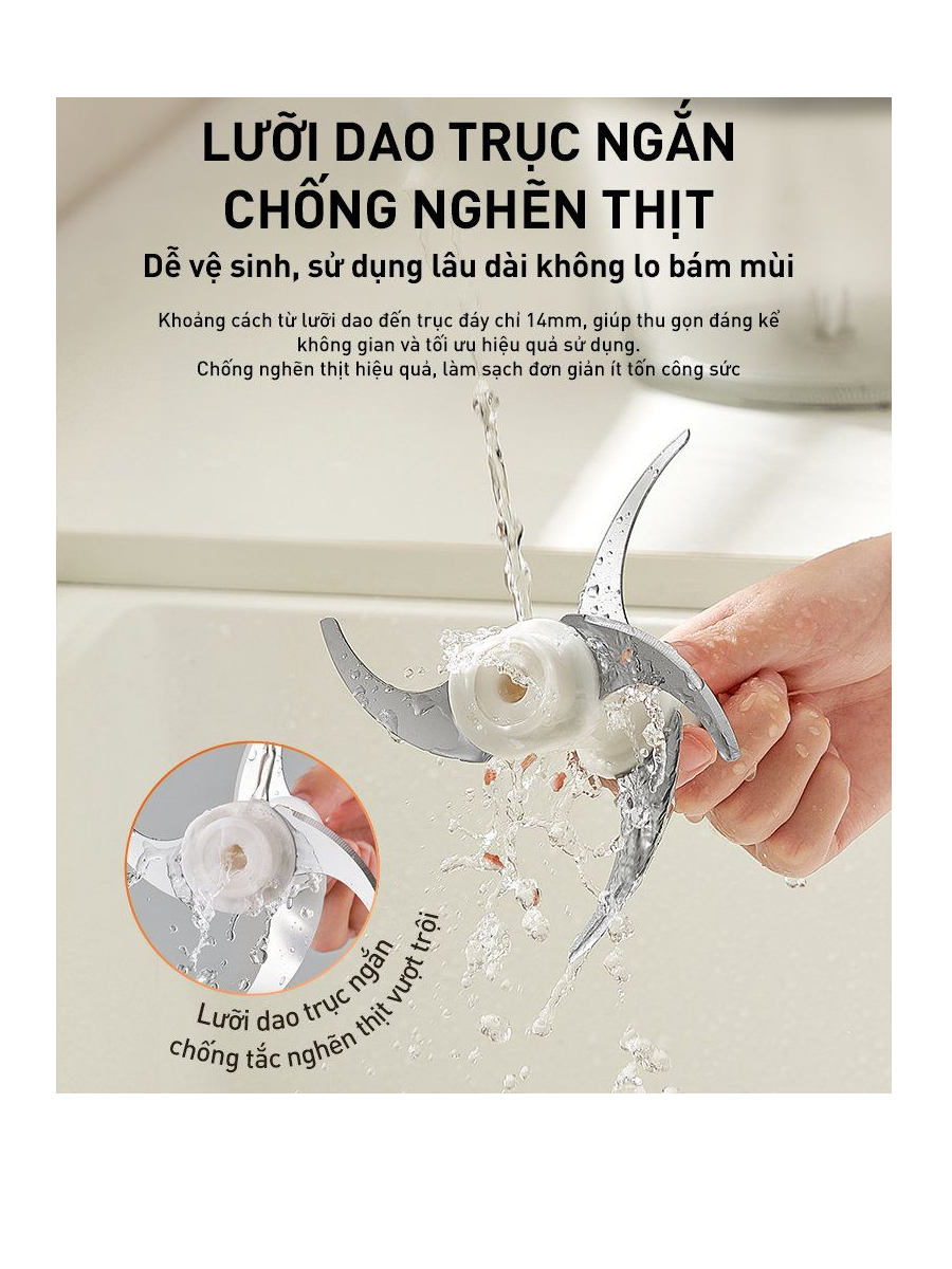 Máy Xay Thịt Đa Năng Joyoung JFC-808 1.8 Lít 8