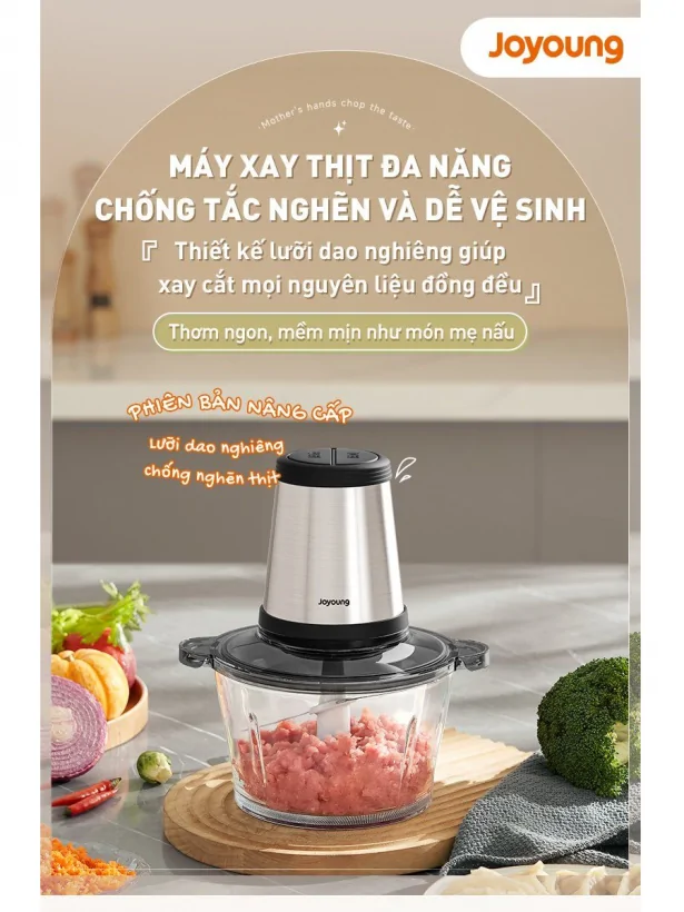 Máy Xay Thịt Đa Năng Joyoung JFC-808 1.8 Lít