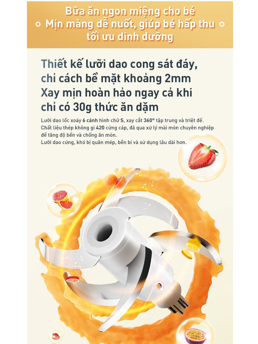 Máy Xay Thức Ăn Dặm Cho Bé Joyoung JBFC-166 4