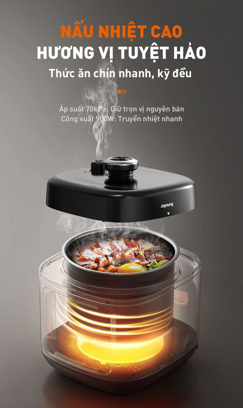 Nồi Cơm Áp Suất Đa Năng Joyoung JHPC-5100 15