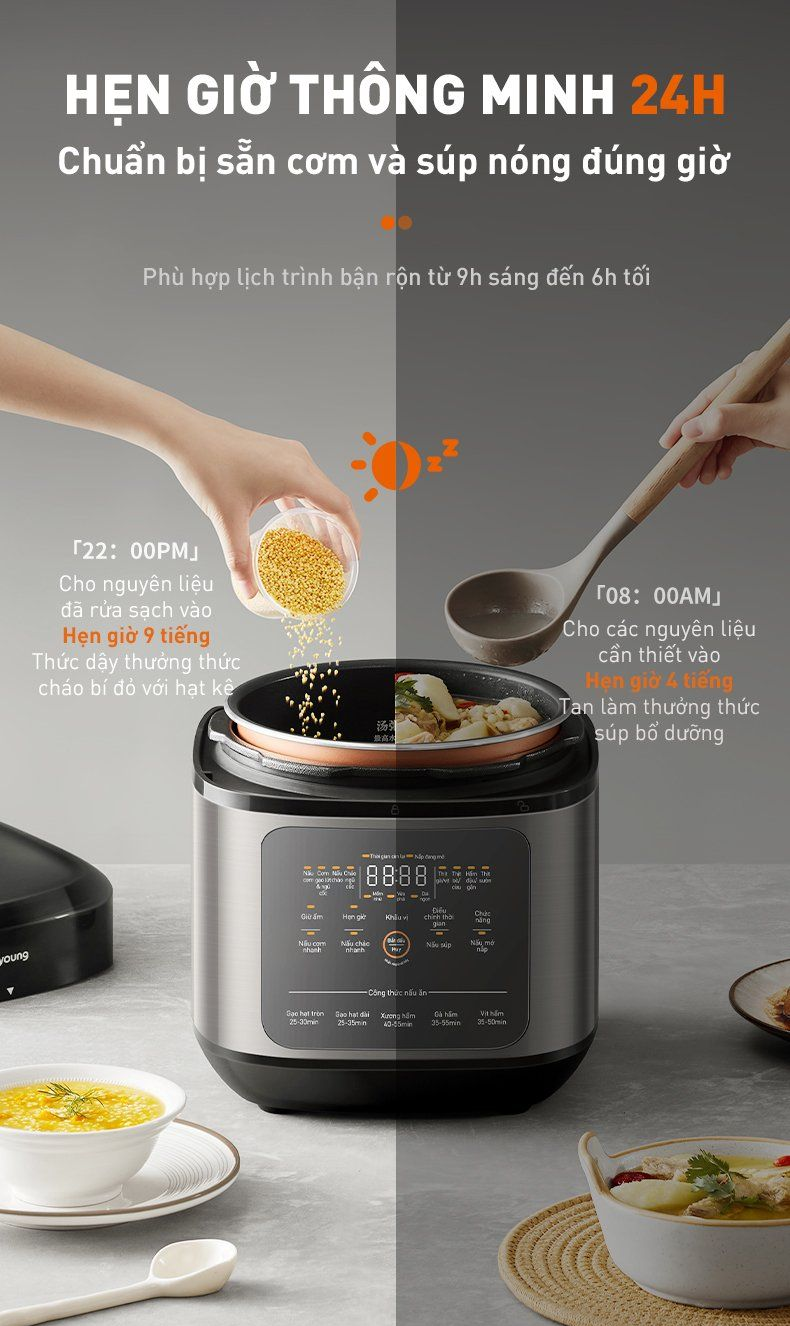 Nồi Cơm Áp Suất Đa Năng Joyoung JHPC-5100 17
