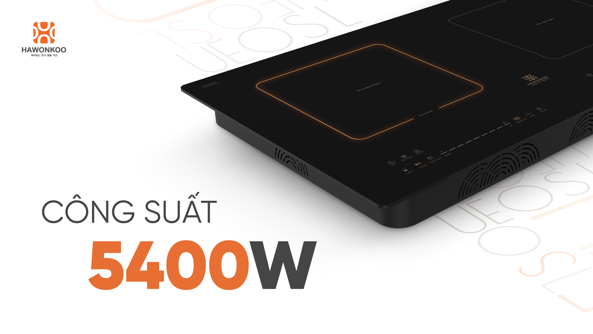 Bếp Từ Đôi Hawonkoo CEH-299-Inverter 5400W - Thái Lan 3