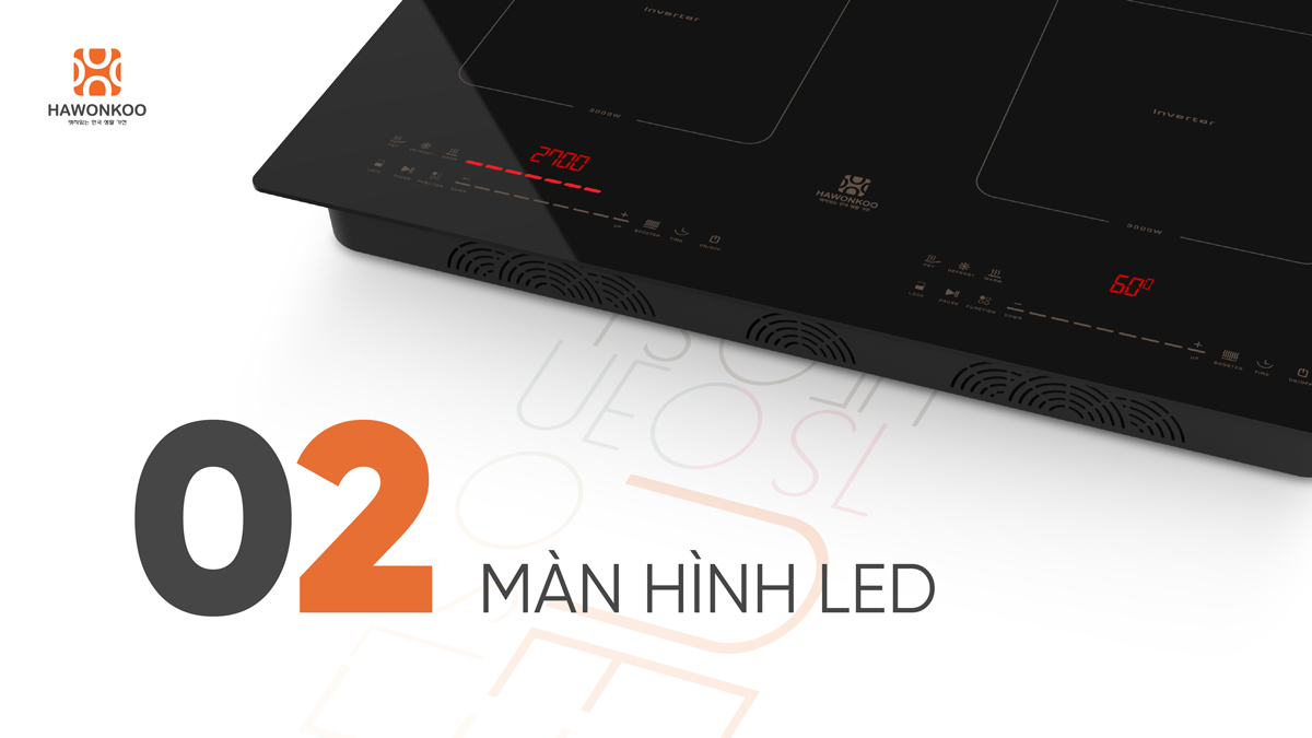 Bếp Từ Đôi Hawonkoo CEH-299-Inverter 5400W - Thái Lan 8