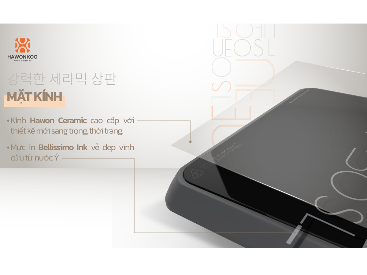 Bếp Điện Từ Đơn Kèm Nồi Lẩu Hawonkoo Seoul-CEH-106-Inverter-GR 2100W 10