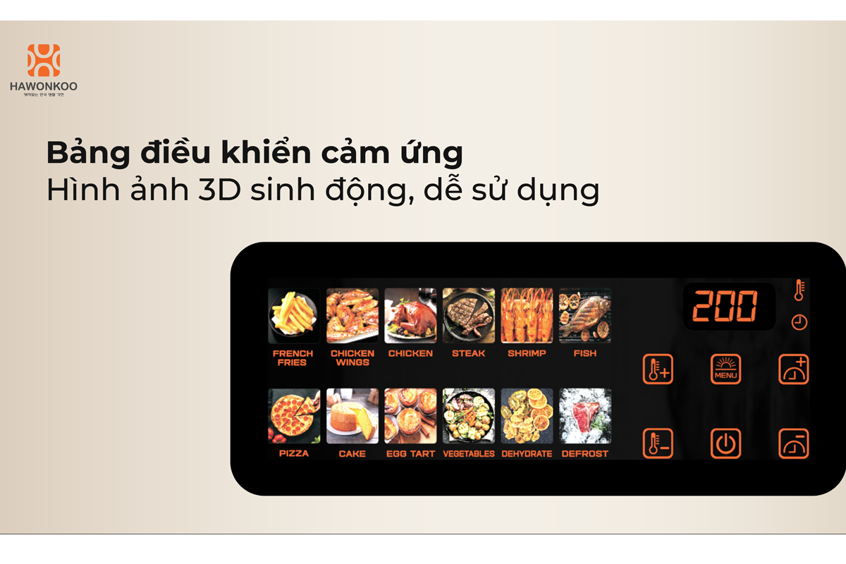 Nồi Chiên Không Dầu Hawonkoo AFH-106 10 Lít 10