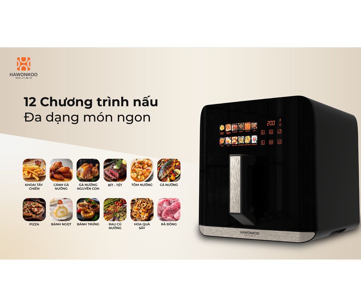 Nồi Chiên Không Dầu Hawonkoo AFH-106 10 Lít 13