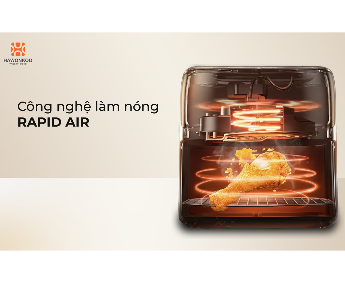 Nồi Chiên Không Dầu Hawonkoo AFH-106 10 Lít 14