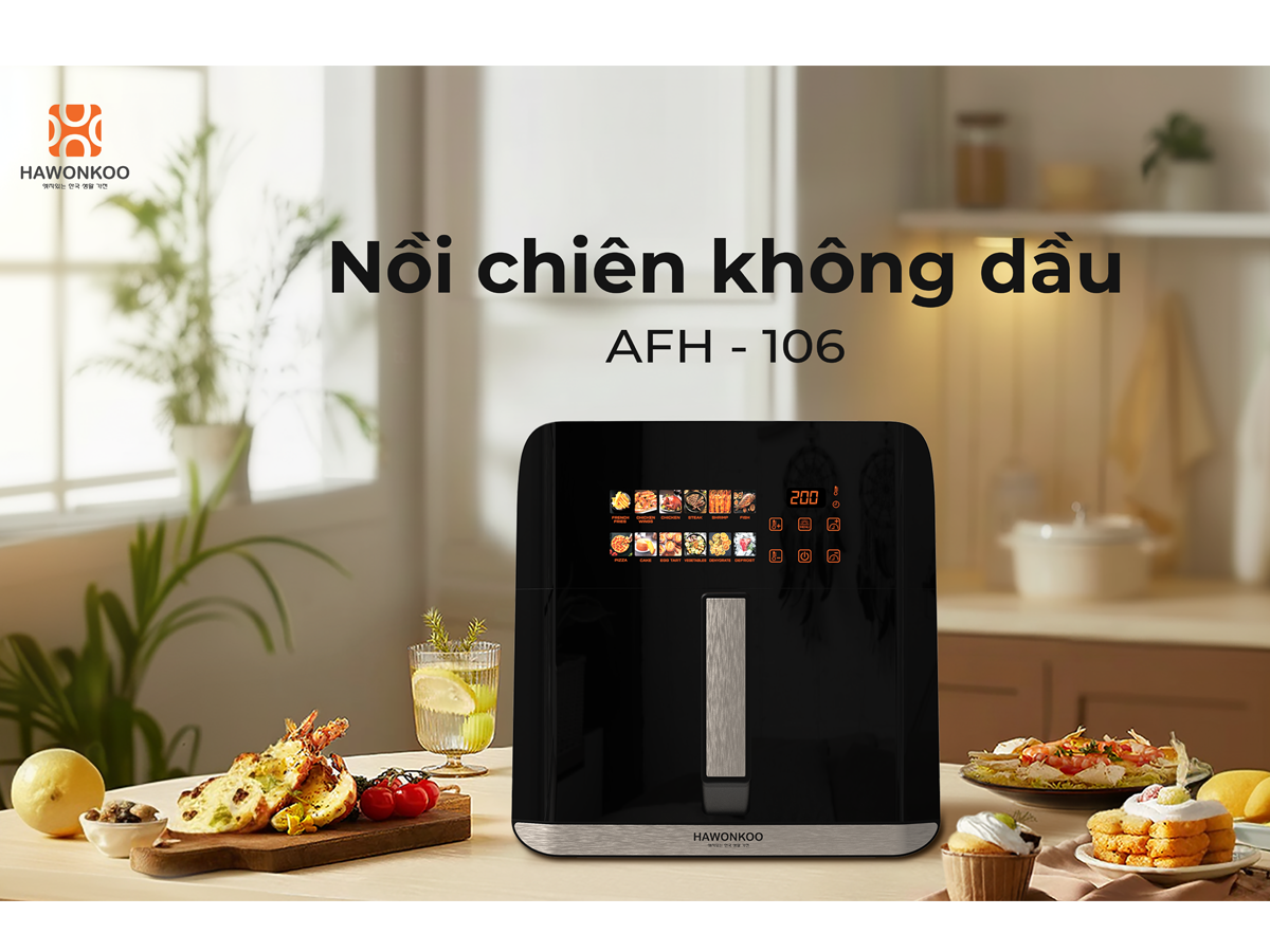 Nồi Chiên Không Dầu Hawonkoo AFH-106 10 Lít 8
