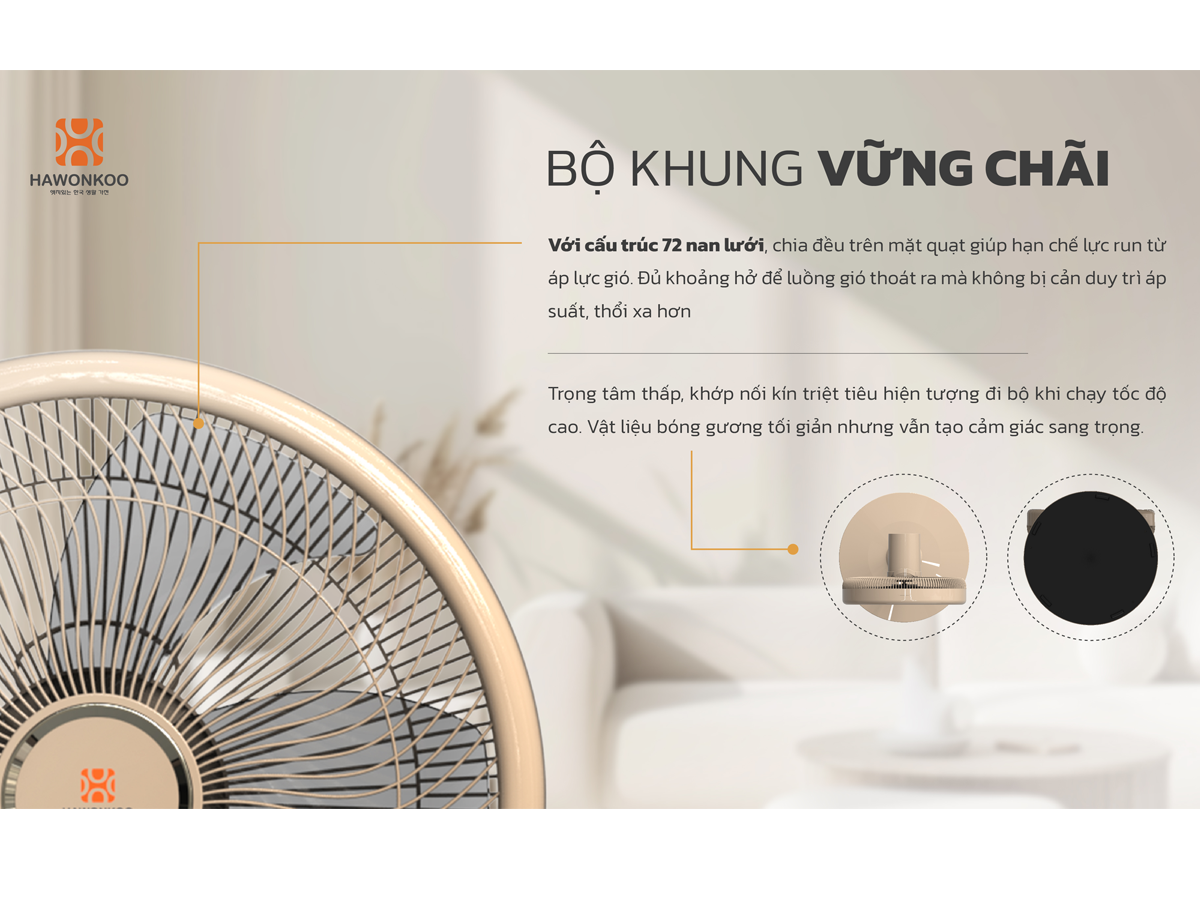 Quạt Đứng Có Remote Hawonkoo FDH-86-BLDC-Inverter-CF 42W - Thái Lan 17