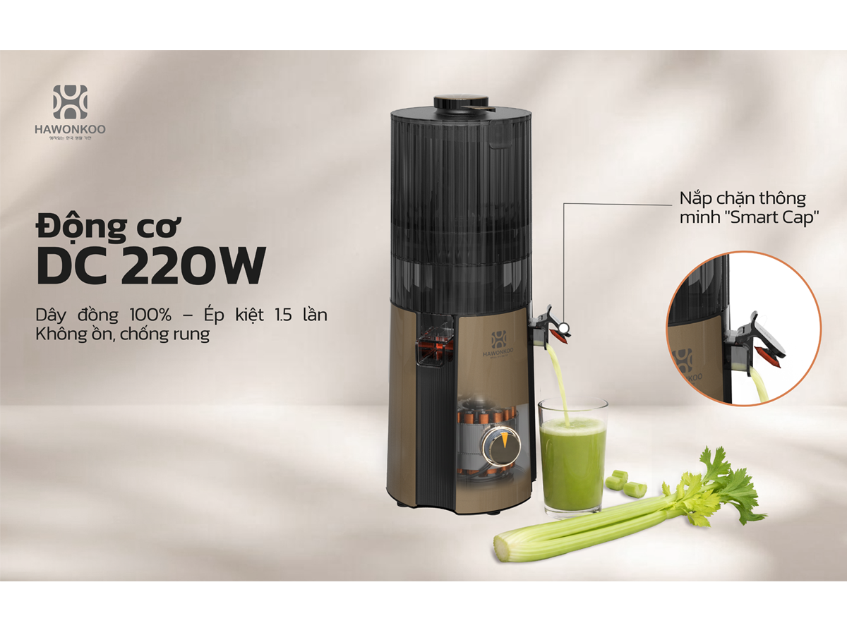 Máy Ép Chậm Hawonkoo SJH-004 200W 10