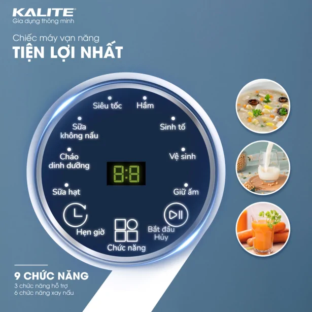Máy Làm Sữa Hạt Kalite KCB12B 1.2 Lít