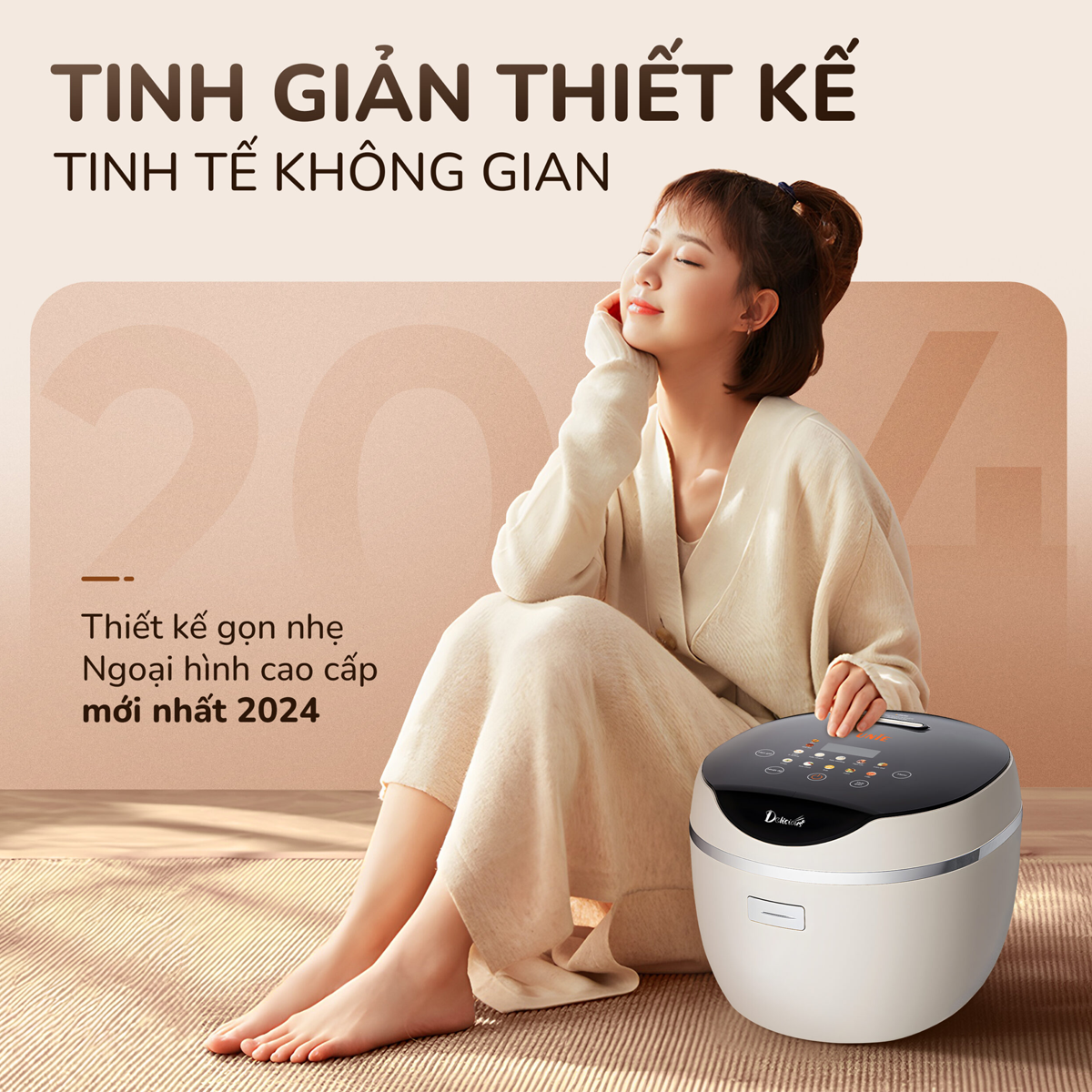 Nồi Cơm Điện Tử Unie URC612 1.2 Lít 2