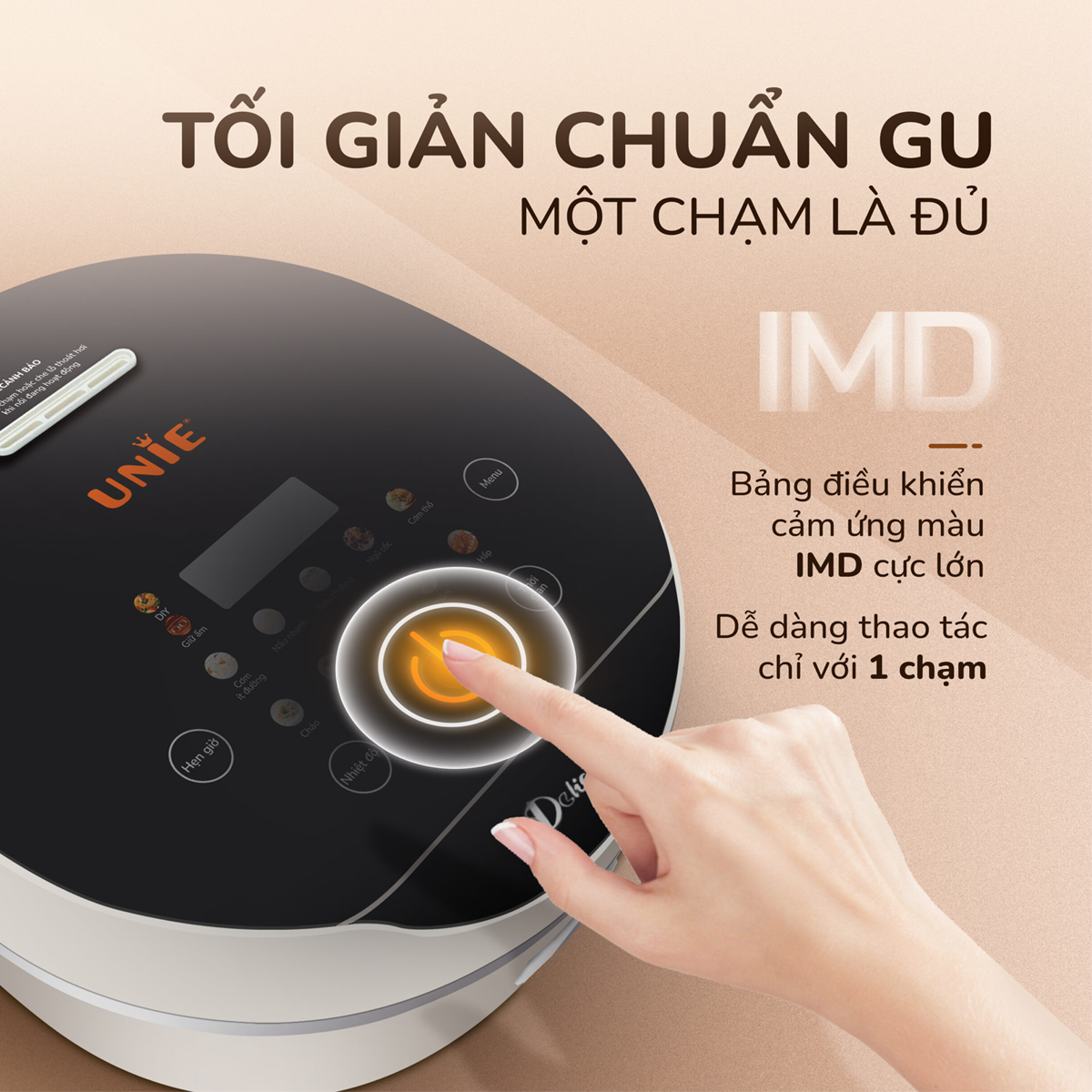 Nồi Cơm Điện Tử Unie URC612 1.2 Lít 4