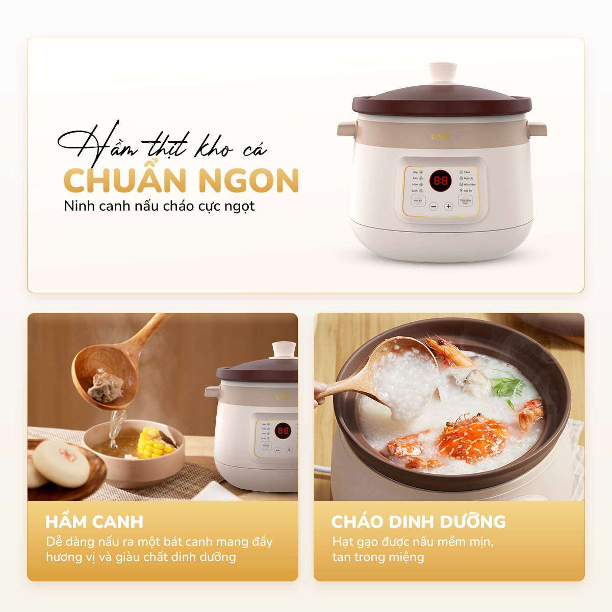 Nồi Kho Hầm Chuyên Dụng Unie USC308 3 Lít 2