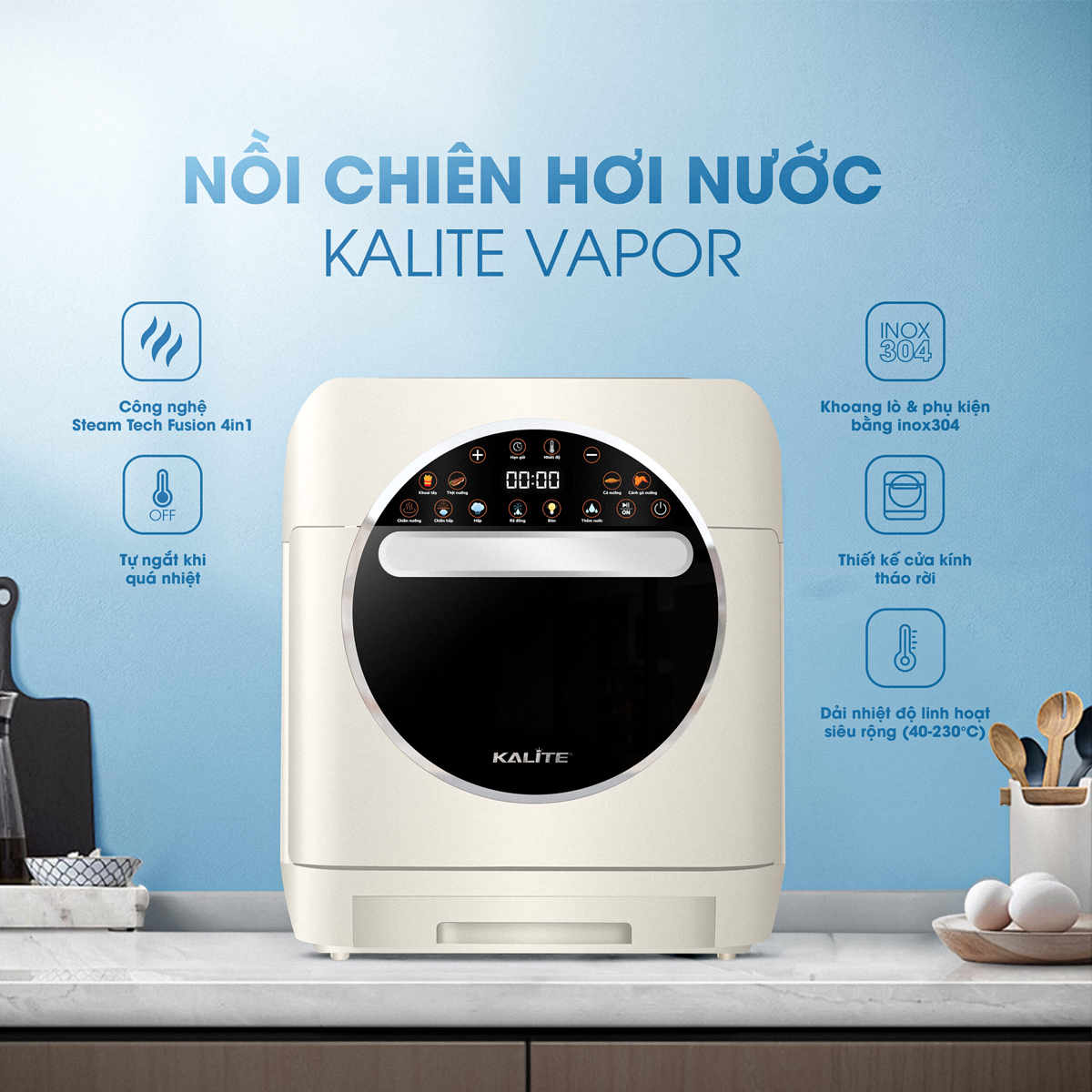 Nồi Chiên Hơi Nước Kalite Vapor 2
