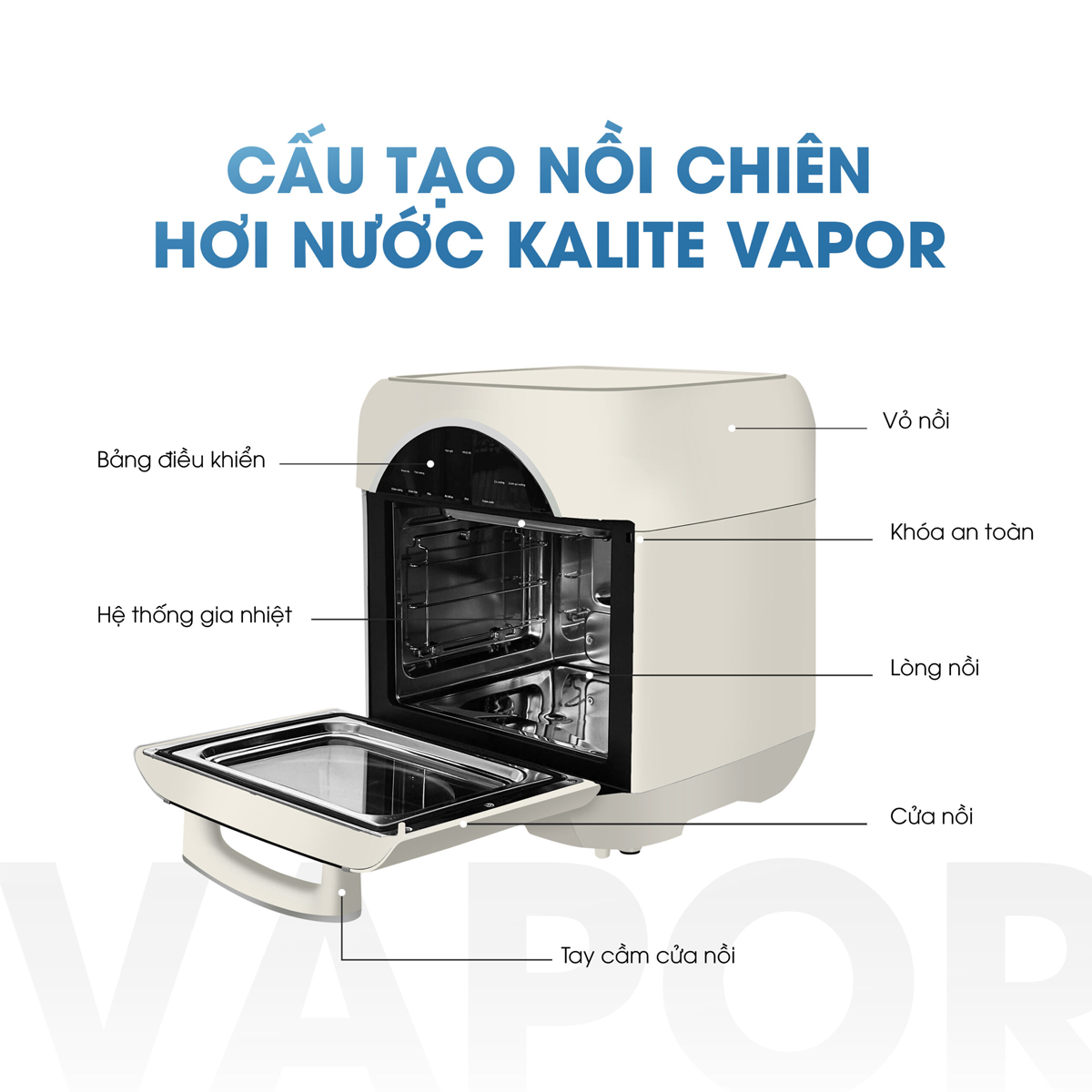 Nồi Chiên Hơi Nước Kalite Vapor 6