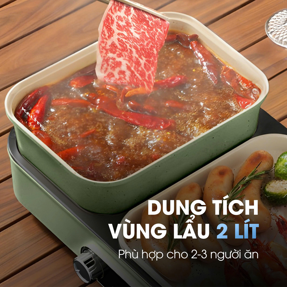 Bếp Lẩu Nướng Đa Năng Kalite KLG333 4
