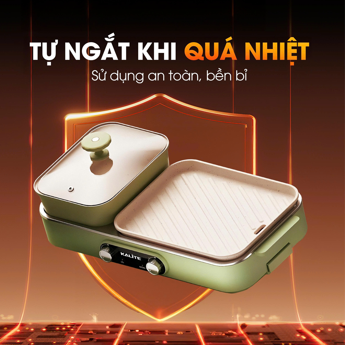 Bếp Lẩu Nướng Đa Năng Kalite KLG333 5