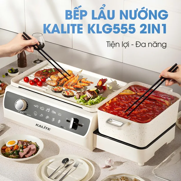 Bếp Lẩu Nướng Đa Năng Kalite KLG555