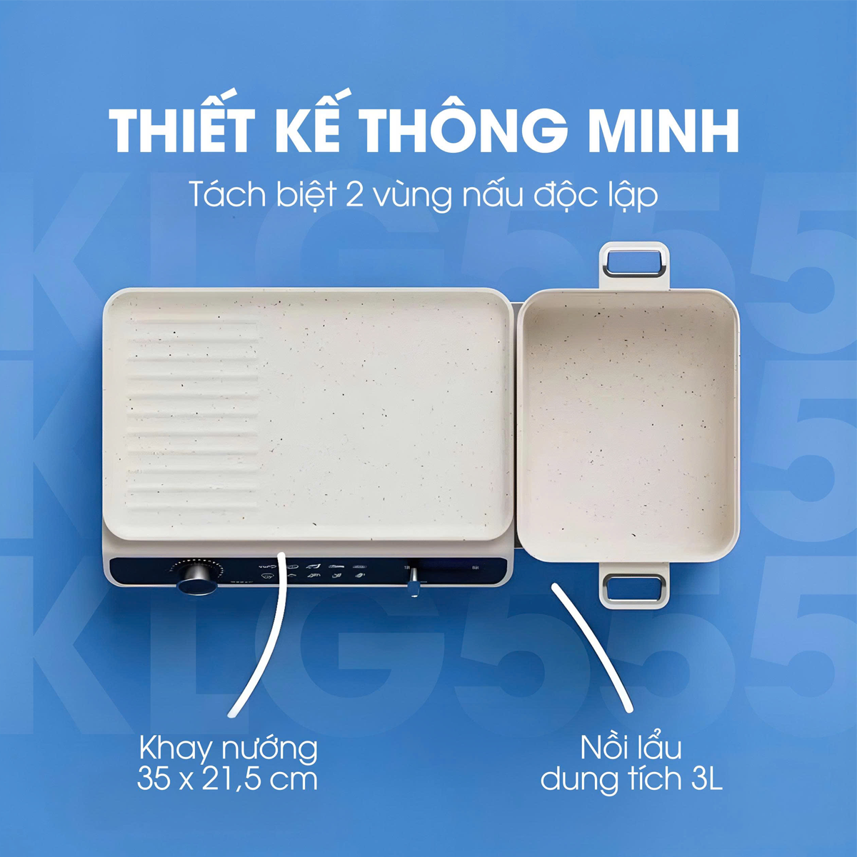 Bếp Lẩu Nướng Đa Năng Kalite KLG555 2