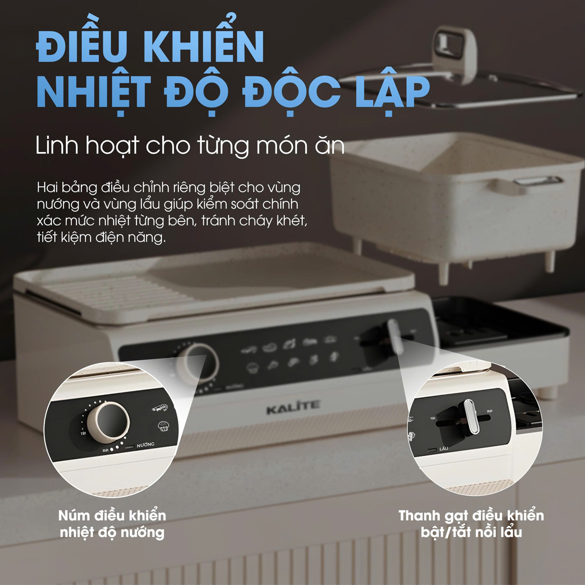 Bếp Lẩu Nướng Đa Năng Kalite KLG555 3