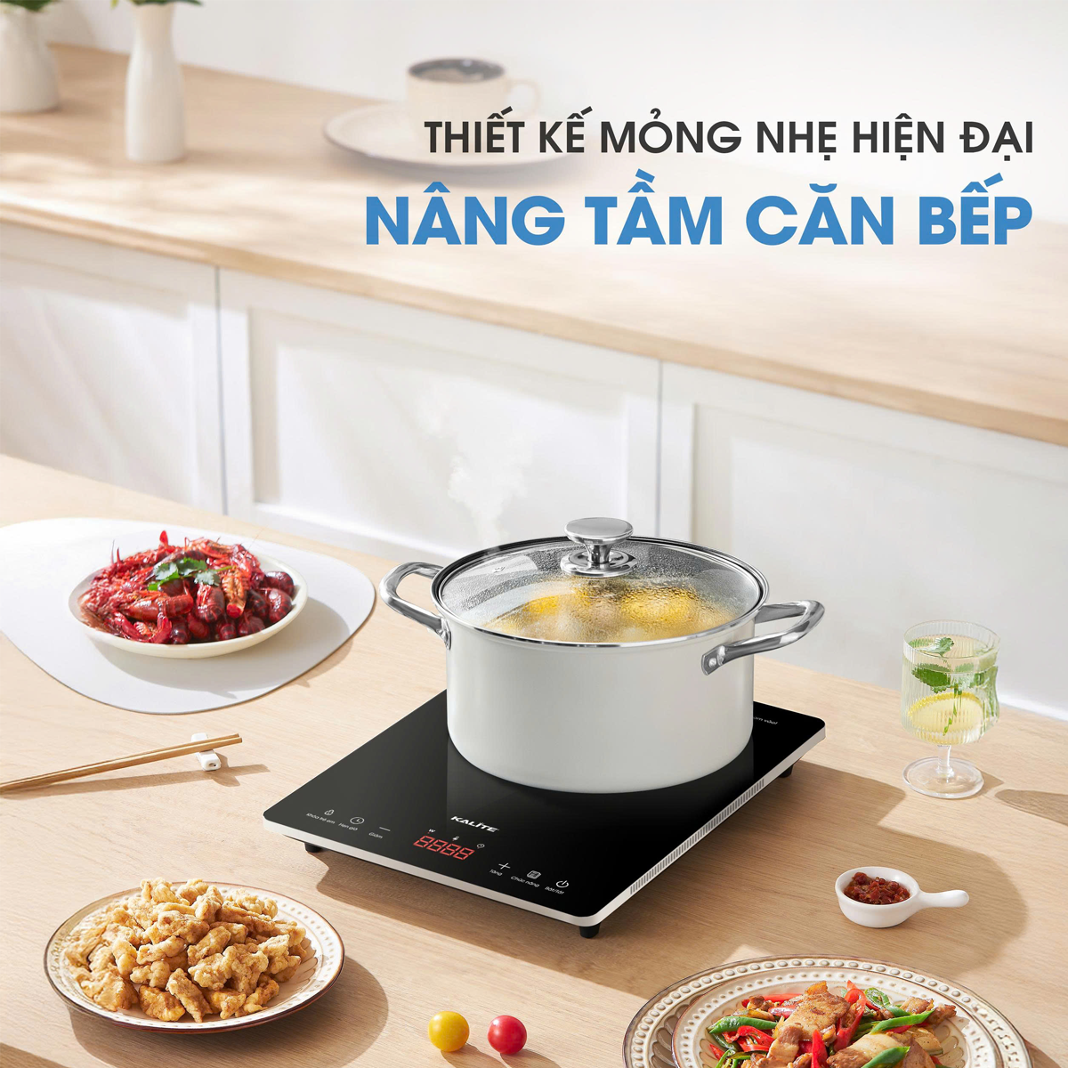 Bếp Từ Đơn Kalite Ultra H6 2000W 4