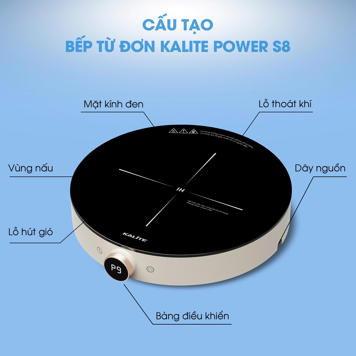 Bếp Từ Đơn Kalite Power S8 2000W 4