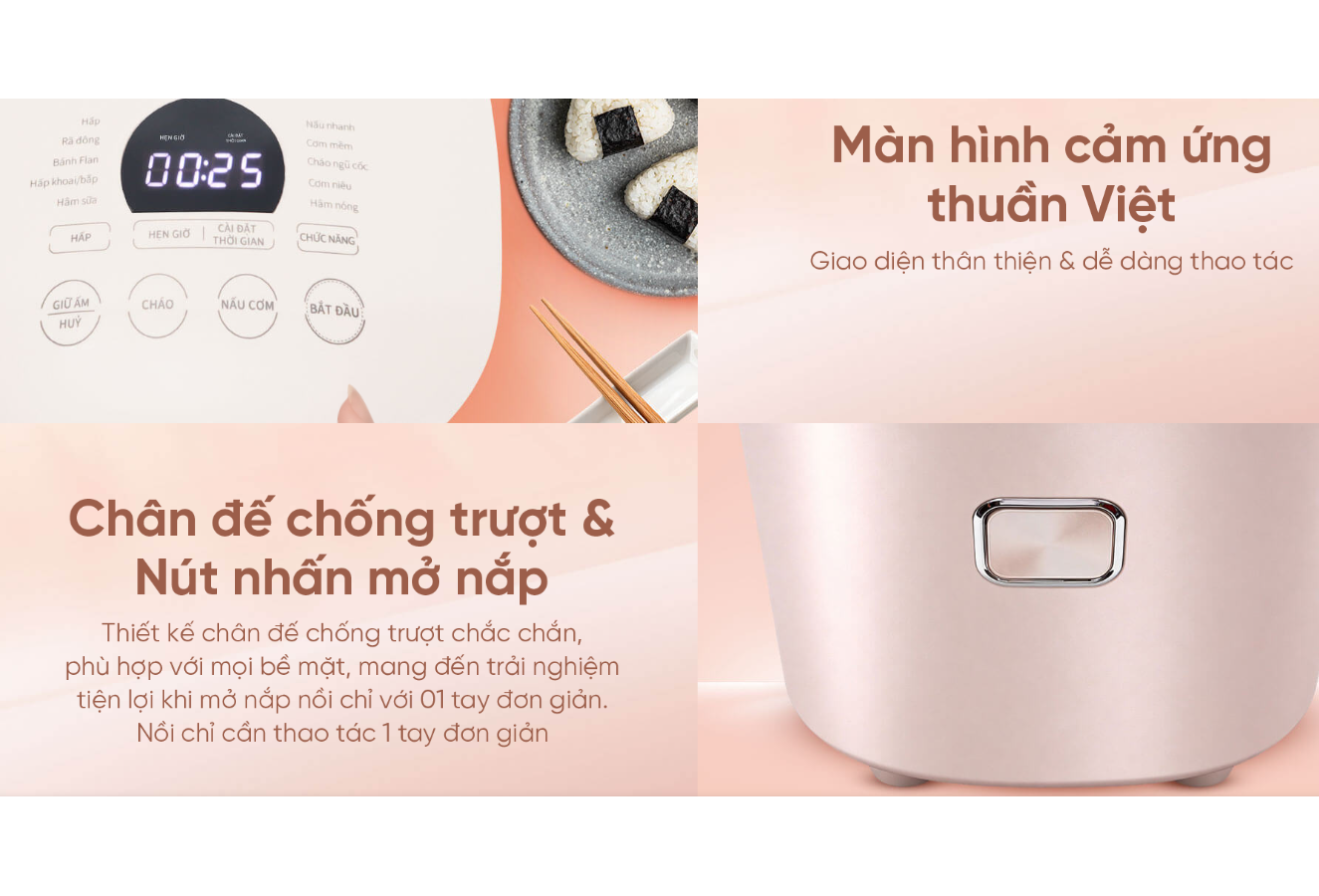 Nồi Cơm Điện Cao Tần Sharp KS-IH181V-RG 1.8 Lít 9