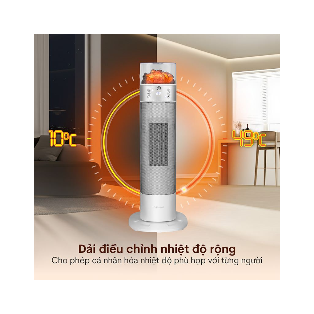 Quạt Sưởi Gốm Fujihome FH3100E 9