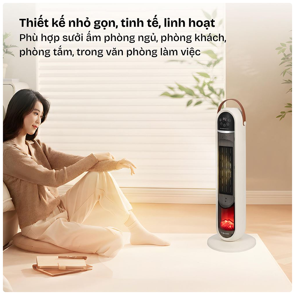 Quạt Sưởi Gốm Điều Khiển Bằng Giọng Nói Fujihome FH202 3