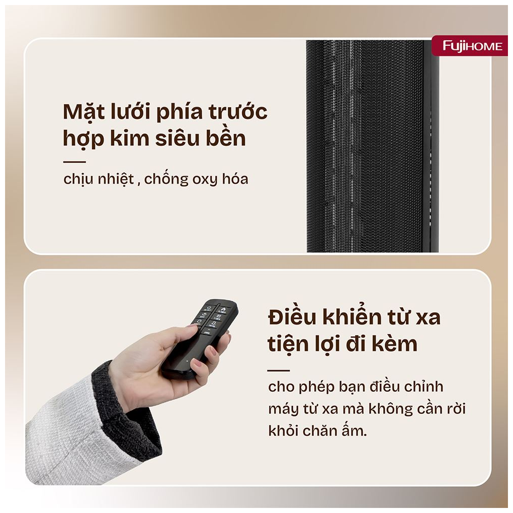 Quạt Sưởi Gốm Fujihome FH1950 5
