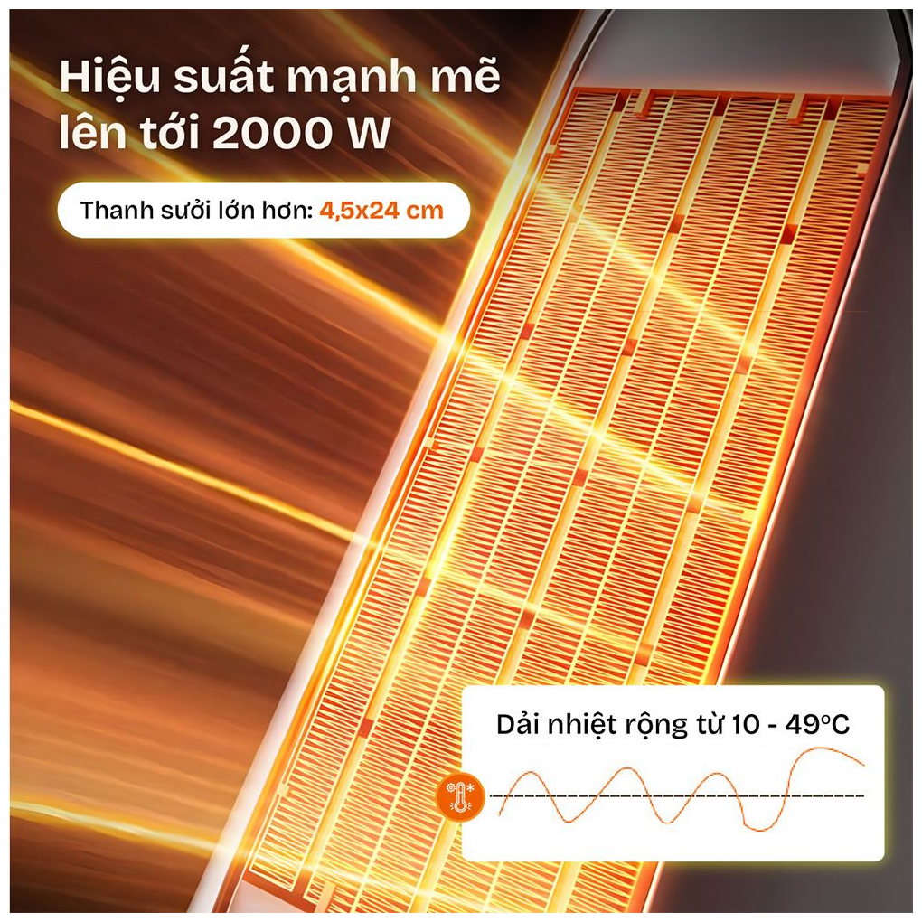 Quạt Sưởi Gốm Fujihome FH1950 6