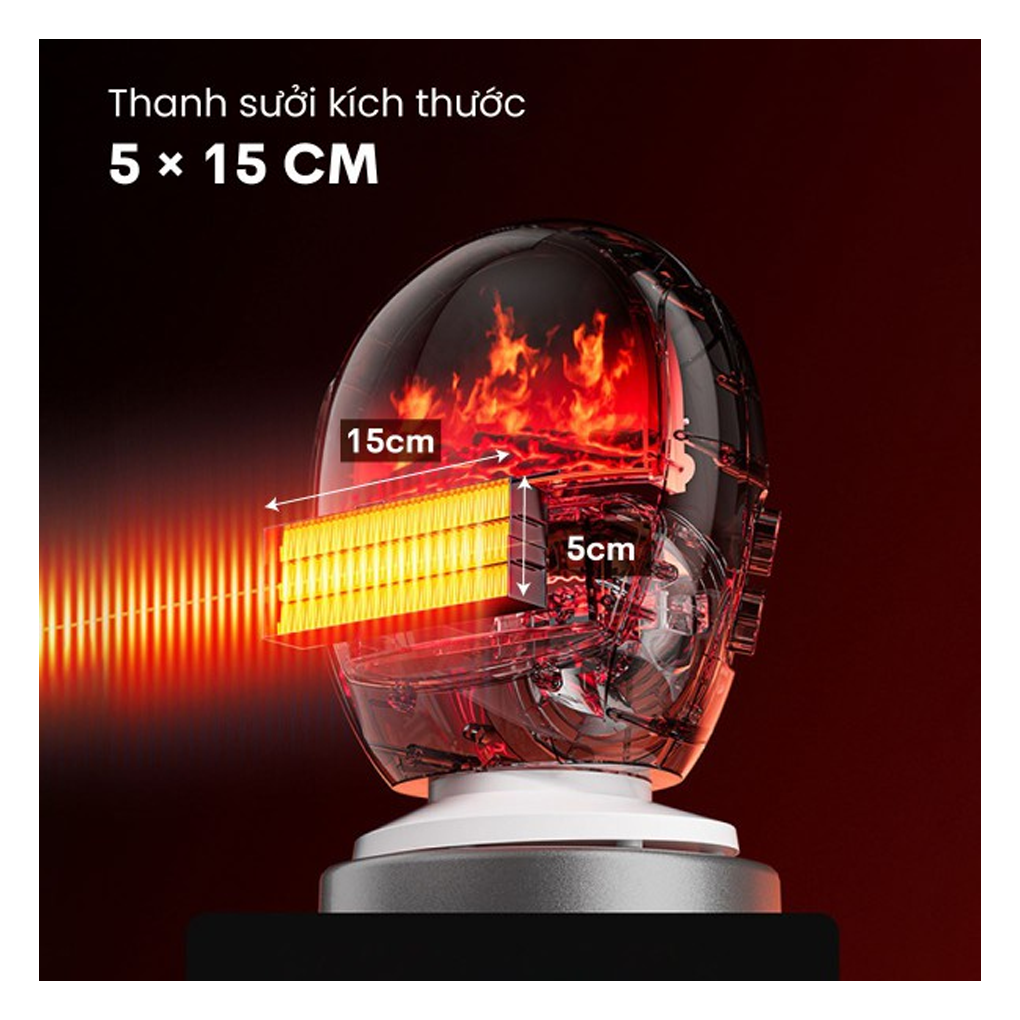 Quạt Sưởi Để Bàn Fujihome FH09 5