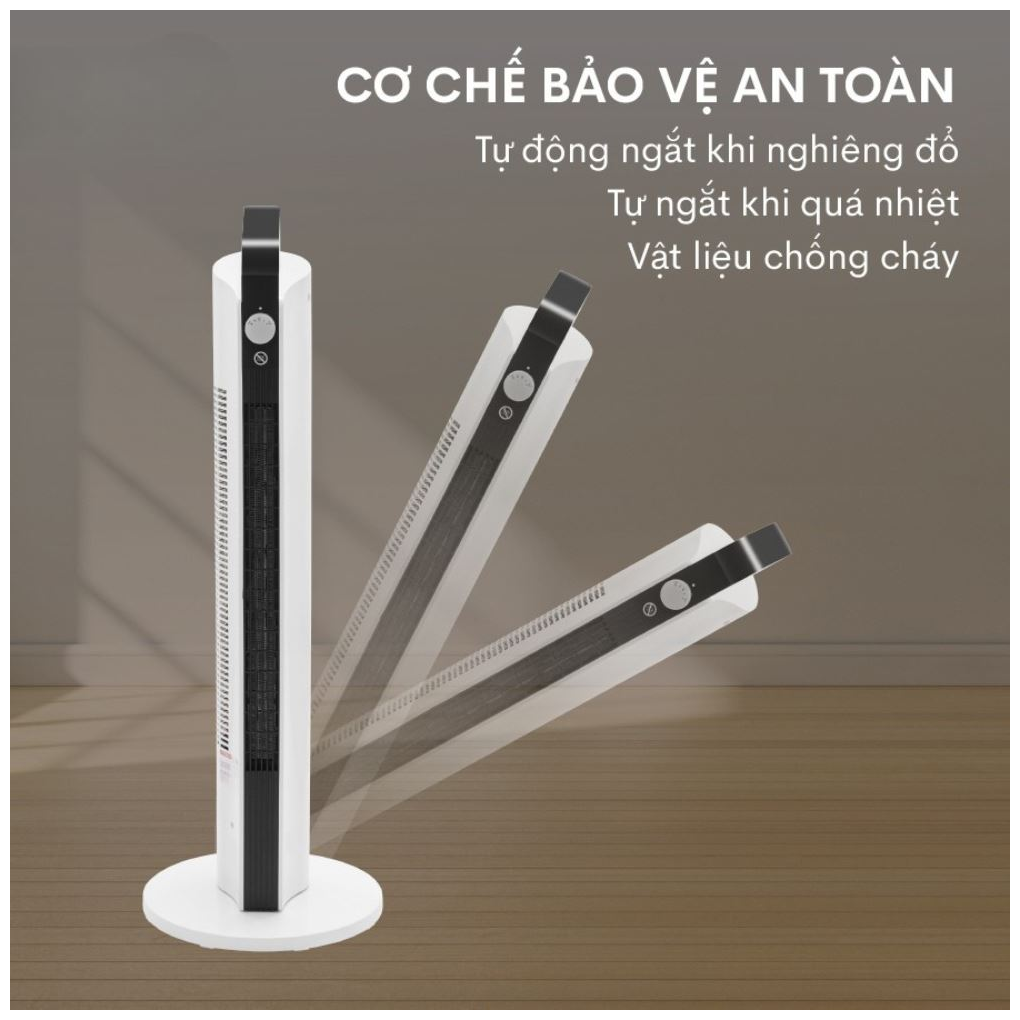 Quạt Sưởi Gốm Ceramic Để Sàn Fujihome FH2000M 10