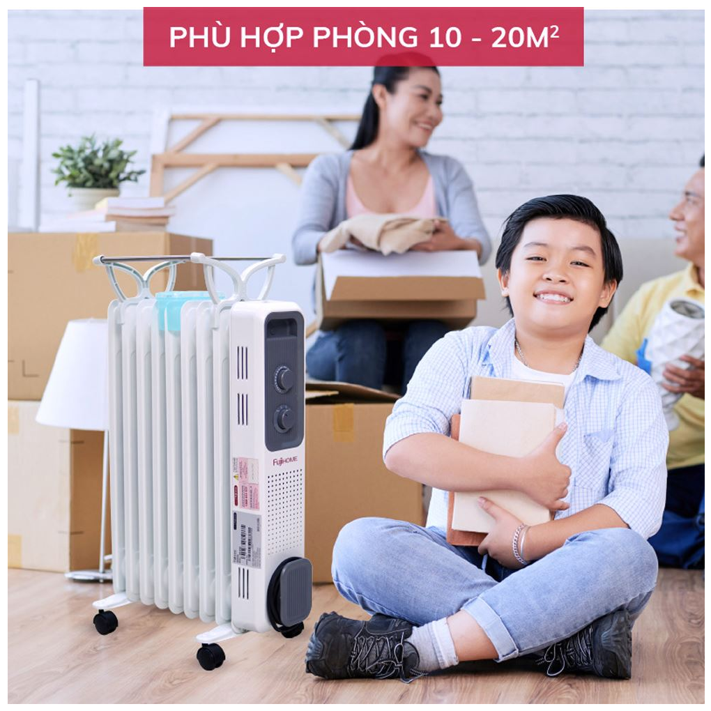 Máy Sưởi Dầu Fujihome OH849 4