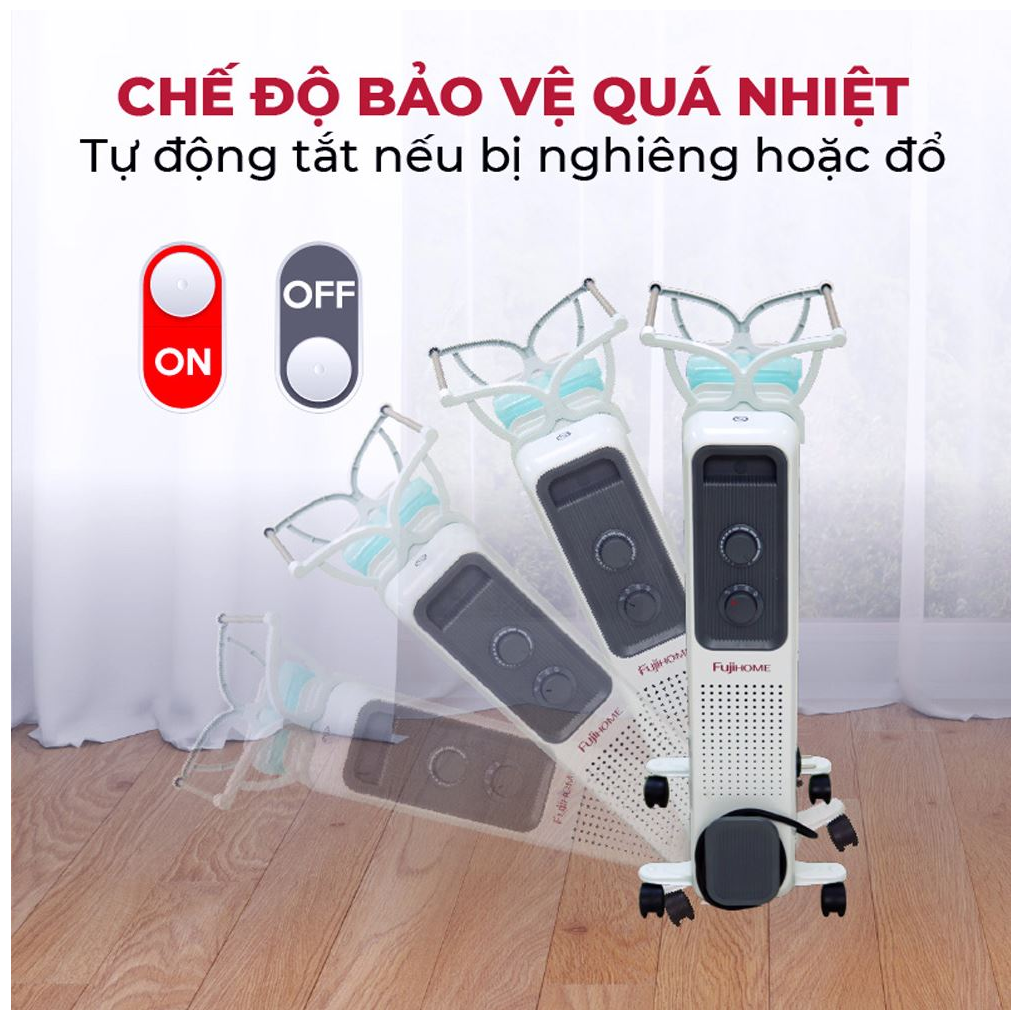 Máy Sưởi Dầu Fujihome OH849 7